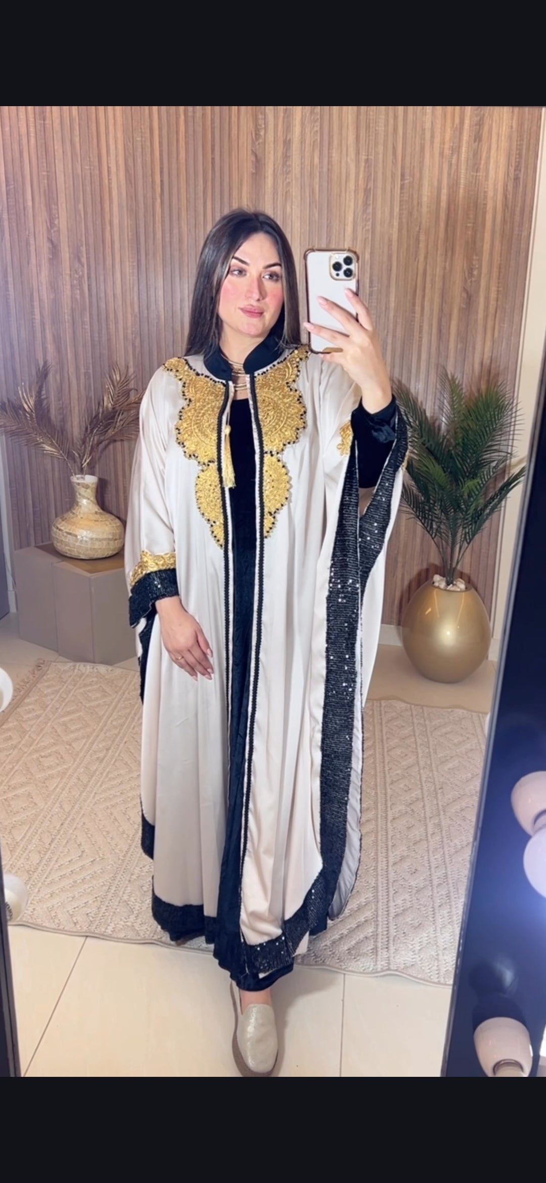 Premium silk satin Kaftan