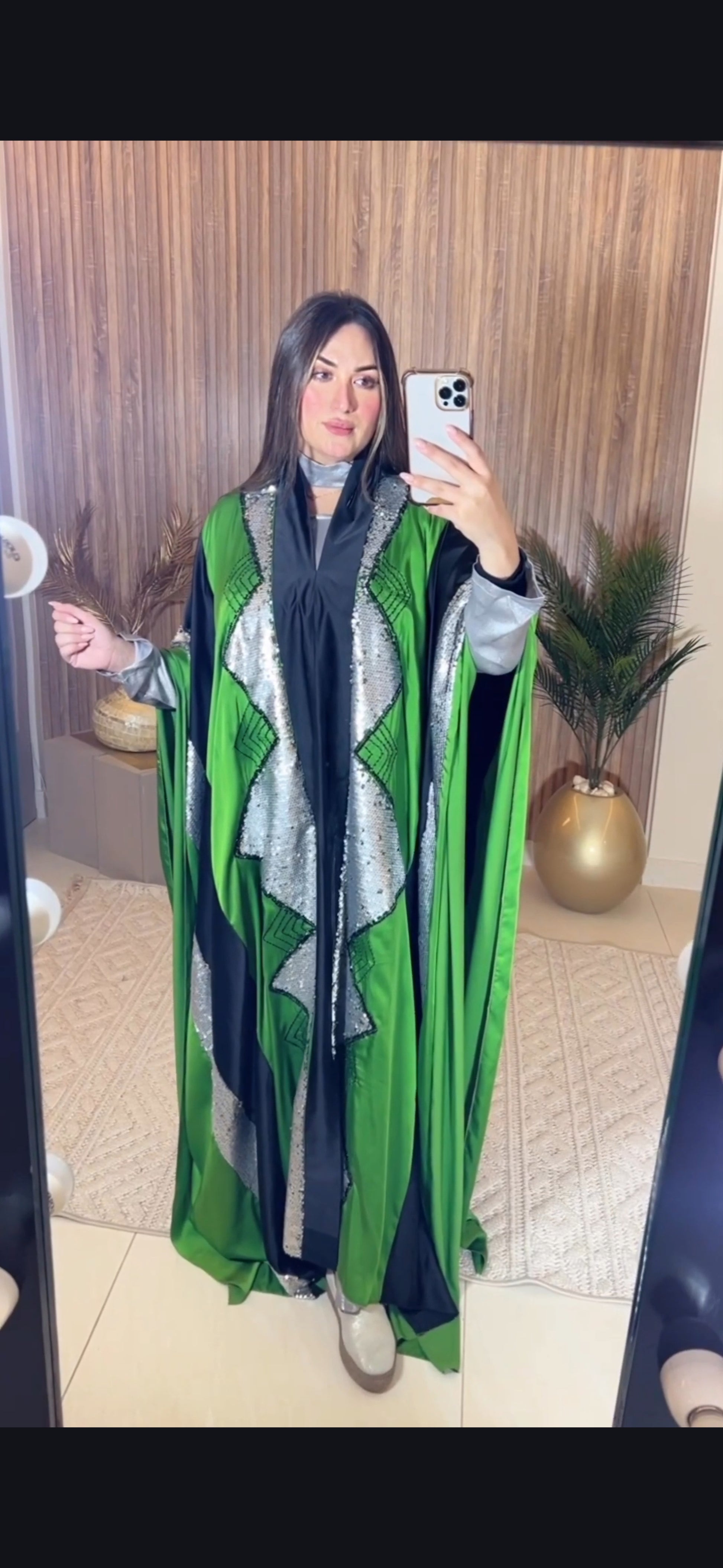 Premium silk satin Kaftan