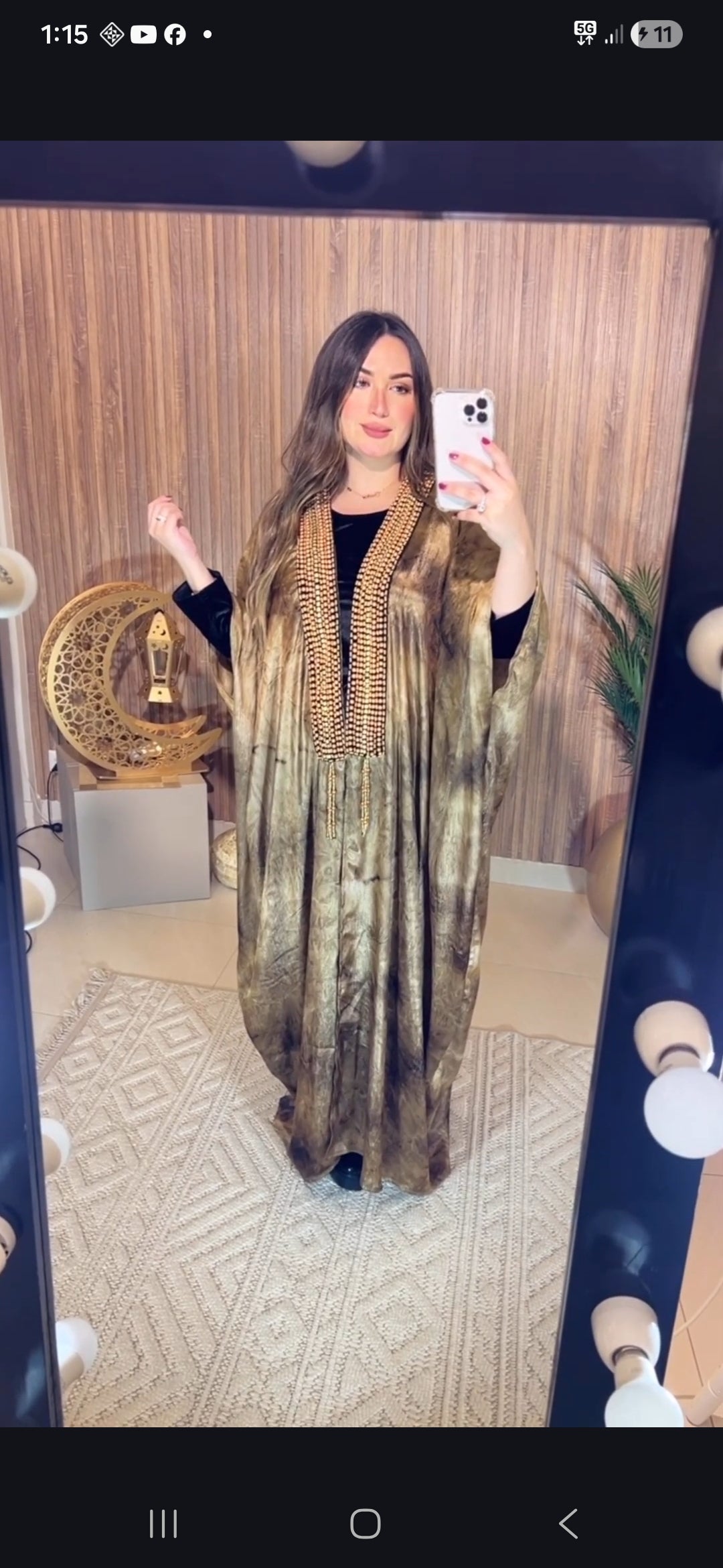 Fine Indian Silk Kaftan